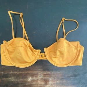 Yellow Triangl swim top